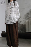 Aviva Jifei Xue cocoon wide-leg pants SS23-CWLP2-ACP bronze color